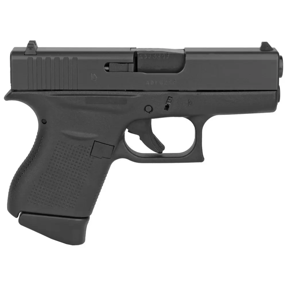 GLOCK 43 GEN 3 9MM PISTOL 3.39" FXD 5.5lb 2-6RD MAGS
