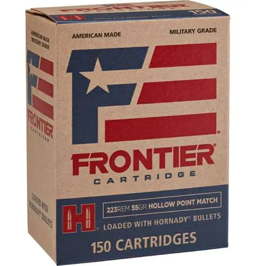 FRONTIER® 223 REM 55 GR HOLLOW POINT MATCH™ (150 - ORIENTED) 150RD/BX 8BX/CS