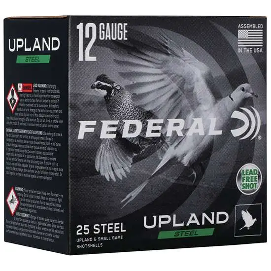 FEDERAL 12GA 2-3/4" 1 OZ 7.5 UPLAND STEEL 25 RD/BX 10 BX/CS