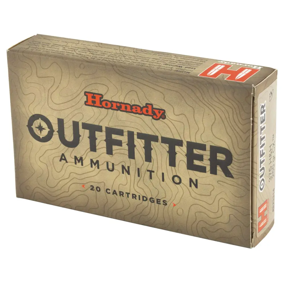 HORNADY CX OUTFITTER 375 H&H MAG 250G CX OTF 20RD BX 200RD CASE - Image 2