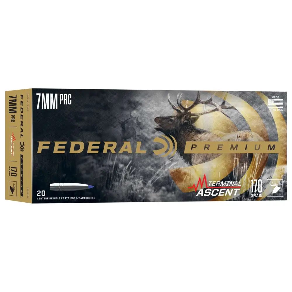 FEDERAL 7MM PRC 170 GR TERMINAL ASCENT 20 RD/BX 10 BX/CS