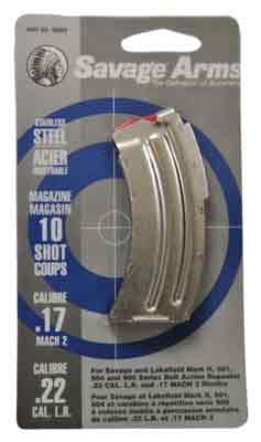 SAVAGE MAGAZINE MKII SERIES - .22LR/.17HM2 10RD STAINLESS