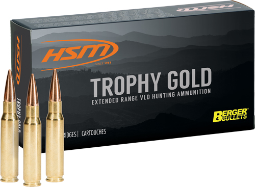 HSM TROPHY GOLD 300 WIN MAG - 185GR BERGER VLD 20RD 20BX/CS