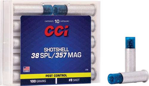 CCI SHOTSHELL 38/357 100GR - #9 SHOT 10RD 20BX/CS - Image 2