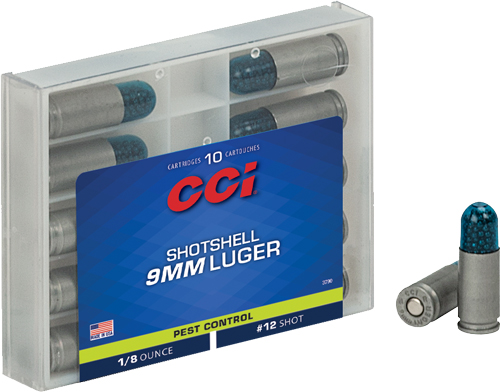 CCI SHOTSHELL 9MM LUGER 53GR - #12 SHOT 10RD 20BX/CS - Image 2