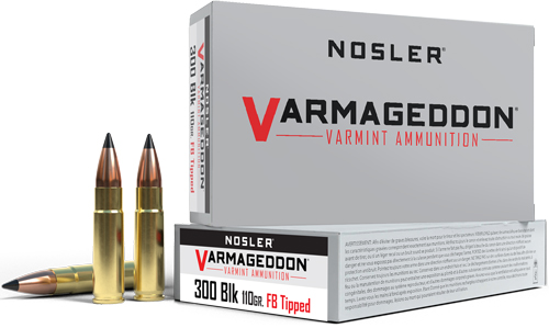 NOSLER VARMAGEDDON 300 AAC - 110GR FBT 20RD 10BX/CS