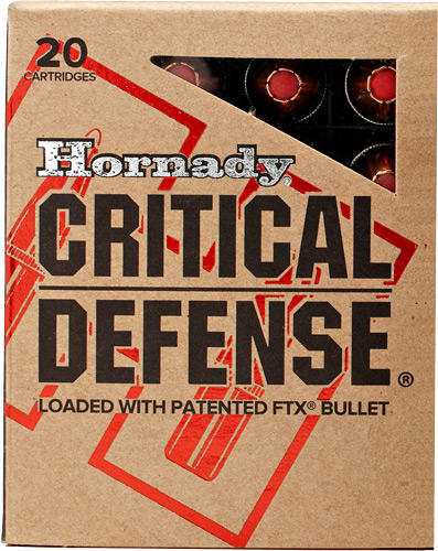 HORNADY CRITICAL DEFENSE 44 SW - SPECIAL 165GR FTX 20RD 10BX/CS
