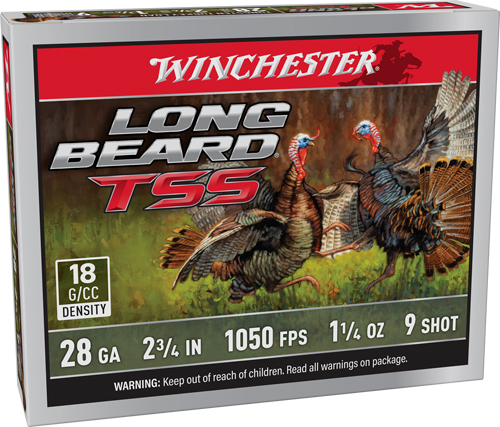 WINCHESTER LONG BEARD TSS 28GA - 2.75" 1-1/4OZ #9 5RD 10BX/CS