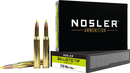 NOSLER 270 WIN 140GR - BALLISTIC TIP 20RD 10BX/CS