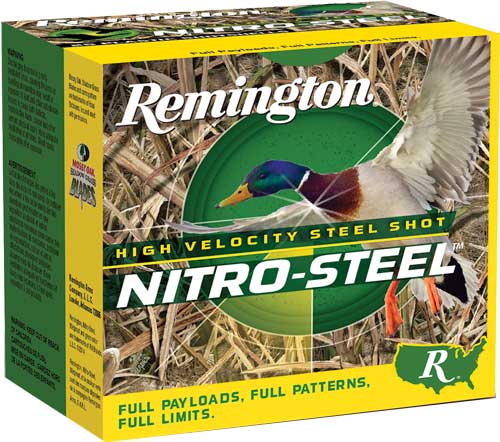 REMINGTON NITRO-STEEL 12GA 3" - #3 1-1/4OZ 1450FPS 25RD 10BX/C