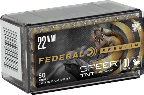 FEDERAL 22WMR 30GR SPEER TNT - 2200FPS 50RD 60BX/CS - Image 2