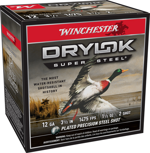 WINCHESTER DRYLOK 12GA 3.5" - 1-1/2OZ #2 1475FPS 25RD 10BX/C - Image 2