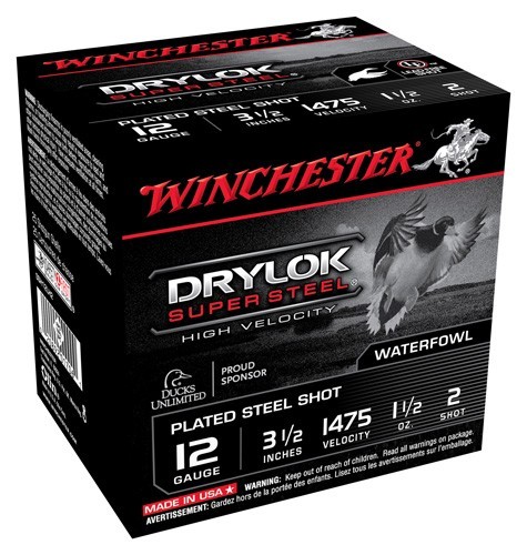 WINCHESTER DRYLOK 12GA 3.5" - 1-1/2OZ #2 1475FPS 25RD 10BX/C