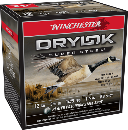 WINCHESTER DRYLOK 12GA 3.5" - 1-1/2OZ #BB 1475FPS 25RD 10B/C - Image 2