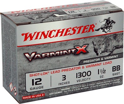 WINCHESTER VARMINT-X 12GA 3" - 1-1/2OZ #BB 10RD 10BX/CS