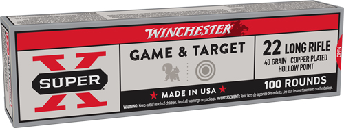 WINCHESTER SUPER-X 22LR 40GR - PPP-HP 1280FPS 100RD 20BX/CS