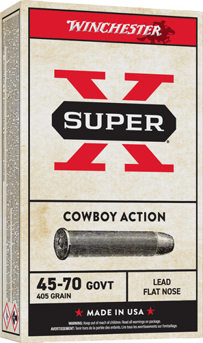 WINCHESTER SUPER-X 45-70 GOV - 405GR LEAD-FN 20RD 10BX/CS - Image 2