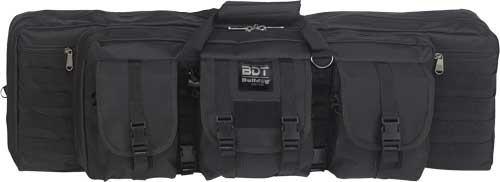 BULLDOG 42" DOUBLE TACTICAL CS - 3 LARGE ACCESS POCKETS BLACK