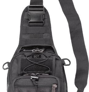 BULLDOG BDT X-SMALL SLING BAG` - W/MOLLE WEBBING BLACK