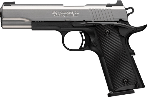BROWNING 1911-380 STAINLESS - 380ACP 4.25"FS 8RD BLK/SS - Image 2
