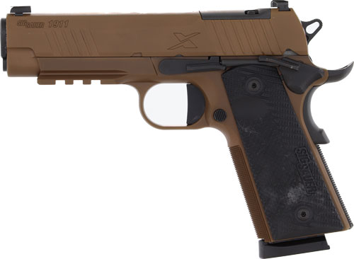 SIG 1911 XCARRY 45ACP 4.25" - XRAY3 OR (2)8RD G10 COYOTE - Image 2