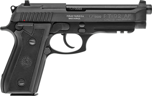 TAURUS 92 9MM 5" FS 17-SHOT - BLUED CHECKERED RUBBER - Image 2