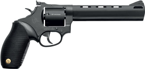 TAURUS 692 38/357/9MM 6.5" ADJ - 7-SHOT PORTED MATTE BLK RIBBER