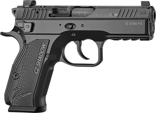 CZ SHADOW 2 CARRY OR 9MM FS - 15-SHOT BLK NITRIDE BLACK GRIP - Image 2