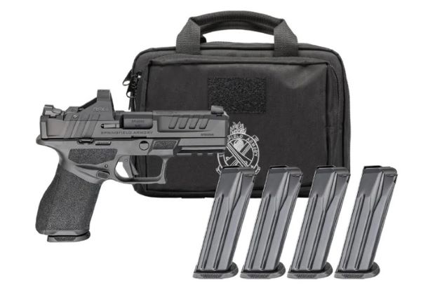 SPRINGFIELD HELLCAT PRO COMP - 9MM 3.8" 15RD 4 MAGS GEAR PAC
