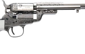 CIMARRON 1851RM WB HICKOK - 38SPL 7.5" FS NICKEL ENGRAVED