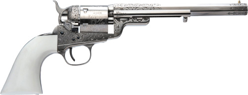 CIMARRON 1851RM WB HICKOK - 38SPL 7.5" FS NICKEL ENGRAVED
