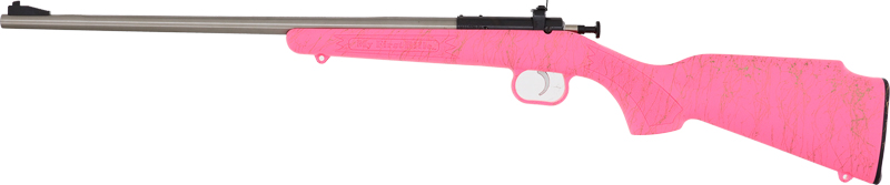 CRICKETT RIFLE G2 22LR PINK - SYNTHETIC/GOLD WEB STAINLESS - Image 2