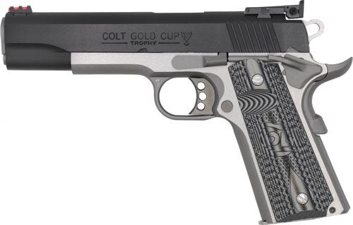 COLT GOLD CUP LITE 38 SUPER - TWO-TONE RED FIBER OPTIC G10