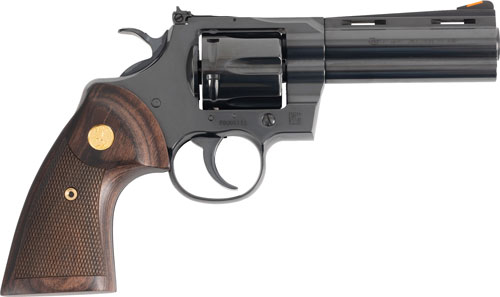 COLT PYTHON 357MAG 4.25" 6RD - BLUED WALNUT GOLD MEDALLION - Image 2