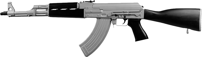 ZASTAVA ZPAPM70 RIFLE 7.62X39 - SILVER CERAKOTE 30RD BLK STOCK - Image 2