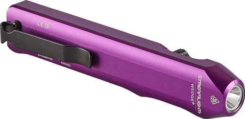 STREAMLIGHT WEDGE CARRY LIGHT - WHITE EDC PURPLE W/POCKET CLIP