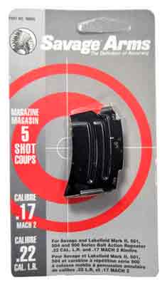 SAVAGE MAGAZINE MKII SERIES - .22LR/.17HM2 5RD BLUED