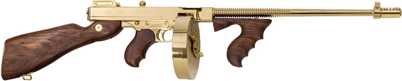 THOMPSON 1927A1 45ACP CARBINE - TITANIUM GOLD W/50RD & 20RD - Image 2