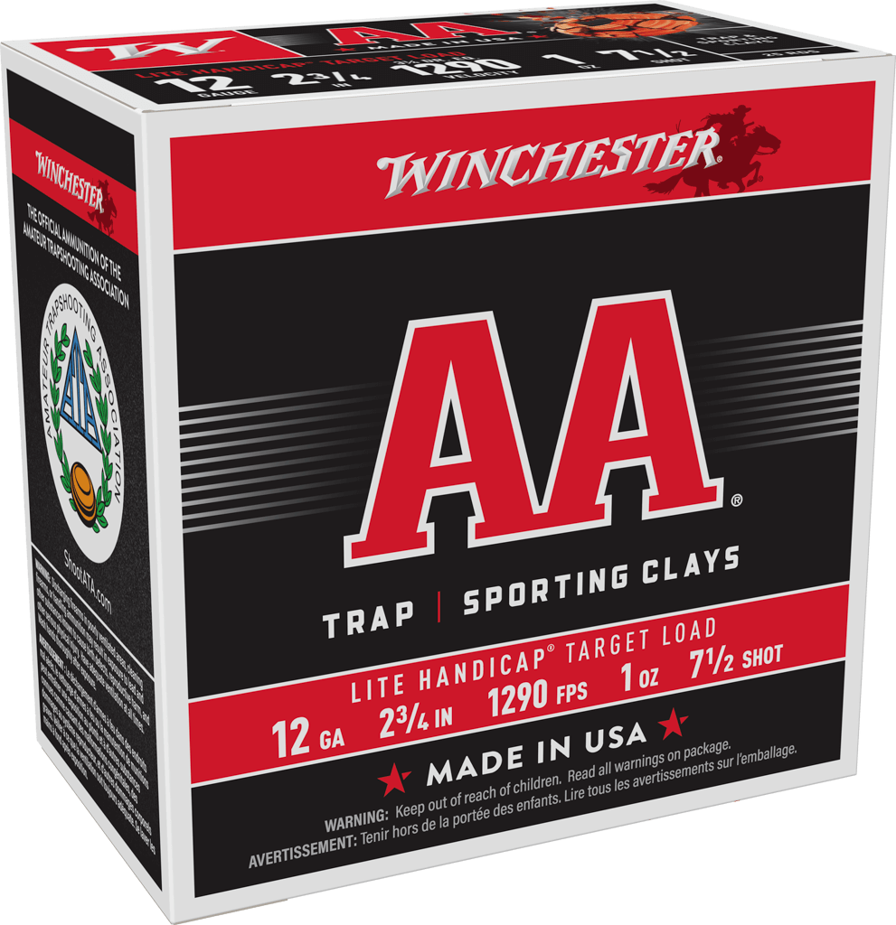 WINCHESTER 12G 2-3/4" #7.5 AA LT HNDICAP TRGT 1OZ 25RDS