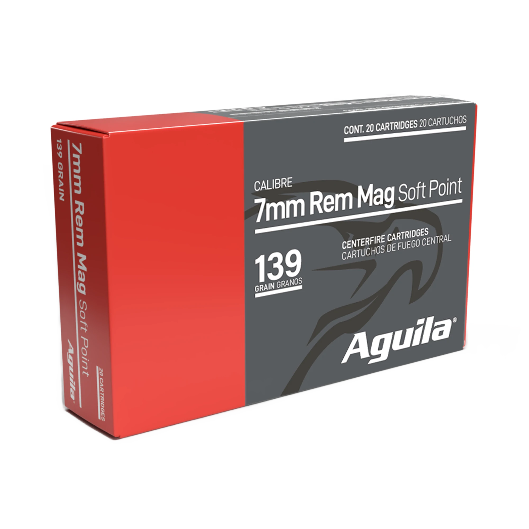 AGUILA 7MM REM MAG 139GR INTERLOCK BTSP 20RD BX 10 BOXES PER CASE