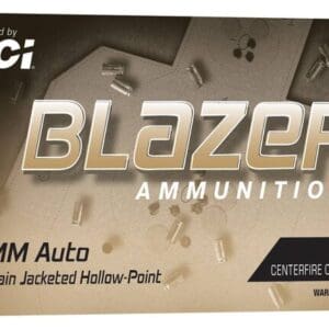 CCI 10MM AUTO 180 GR BLAZER BRASS JHP 50 RD/BX 10 BX/CS