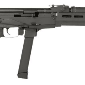 CENTURY ARMS WASR MC10 9MM RIFLE 17.5" BLACK, TRIANGLE STOCK, 1-33RD GLOCK MAG