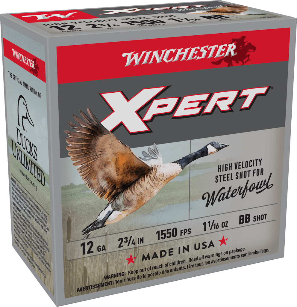 WINCHESTER SUPER X XPERT 12 GA 2-3/4" BB HV STEEL 1-1/16 OZ 25 RD/BX 10 BX/CS