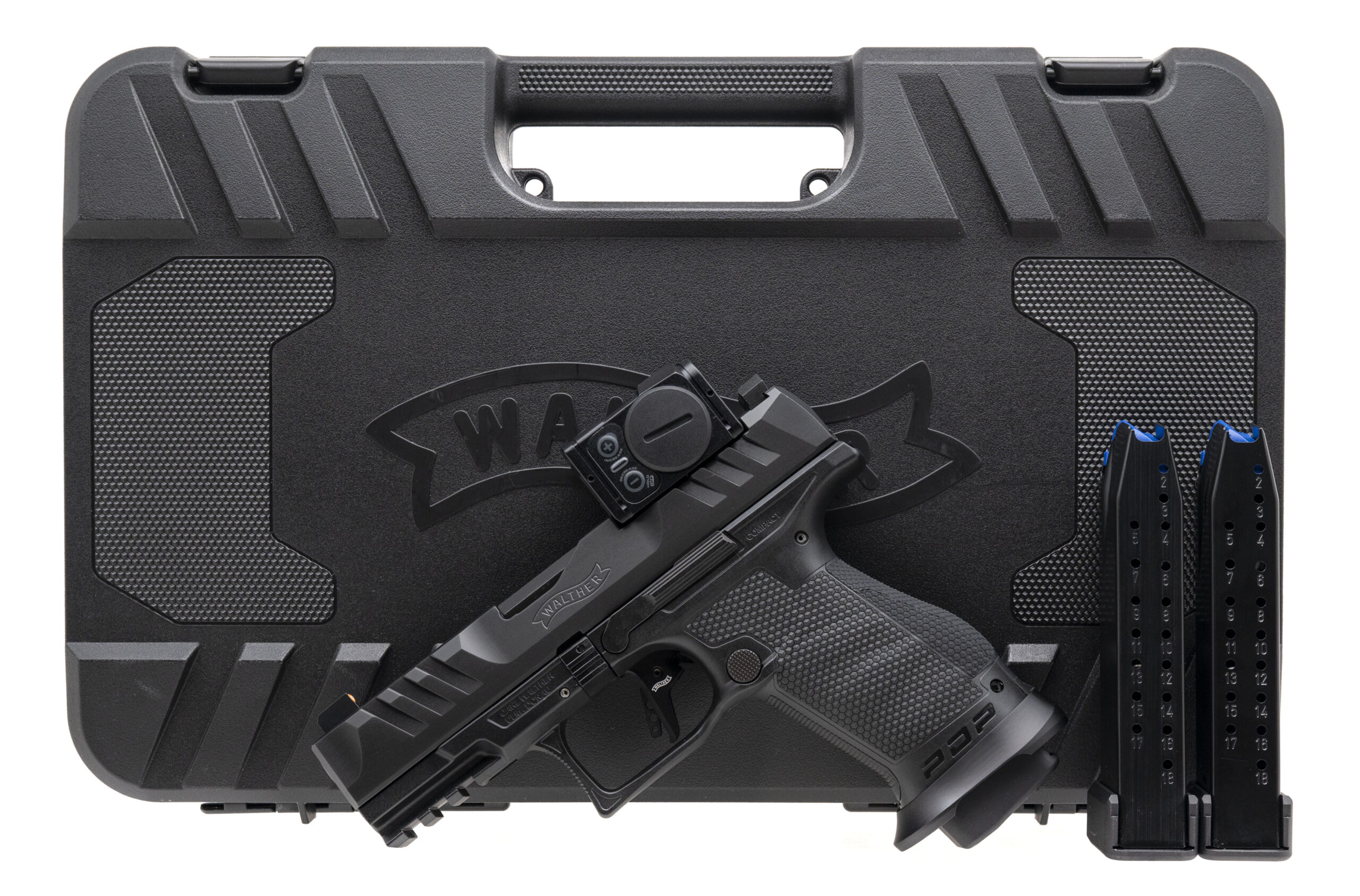 WALTHER PDP COMPACT PROFESSIONAL ACRO 9MM PISTOL 4" BLACK 18RD MAGS