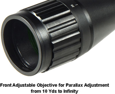 UTG SCOPE 6-24X50 1" AO - 36 COLOR ILLUMINATED MIL-DOT - Image 6