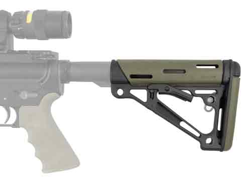 HOGUE AR-15 COLLAPSIBLE STOCK - OD GREEN RUBBER COMMERCIAL - Image 3