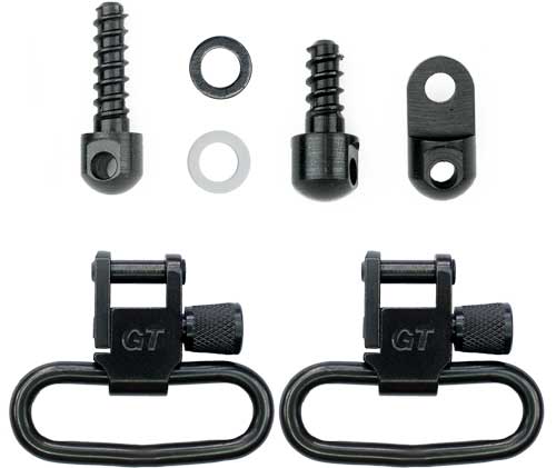 GROVTEC SWIVEL SET FOR RUGER - 10/22#3 & 44 1.25" LOOPS BLK