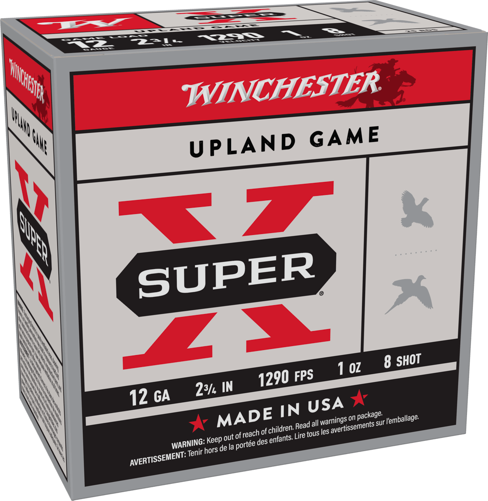 WINCHESTER SUPER X UPLAND12GA 2-3/4" 1OZ #8 25RDS