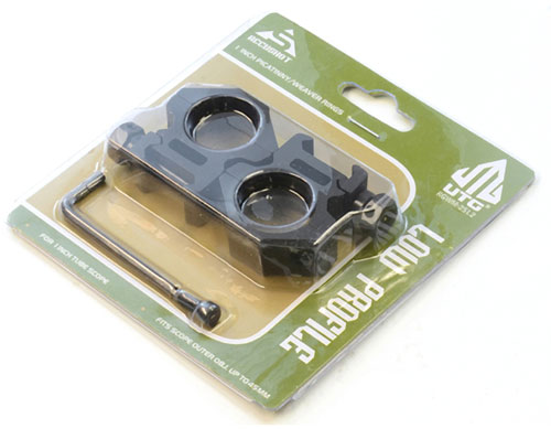UTG RINGS 1" LOW PROFILE - MATTE BLACK PICATINNY/WEAVER - Image 2