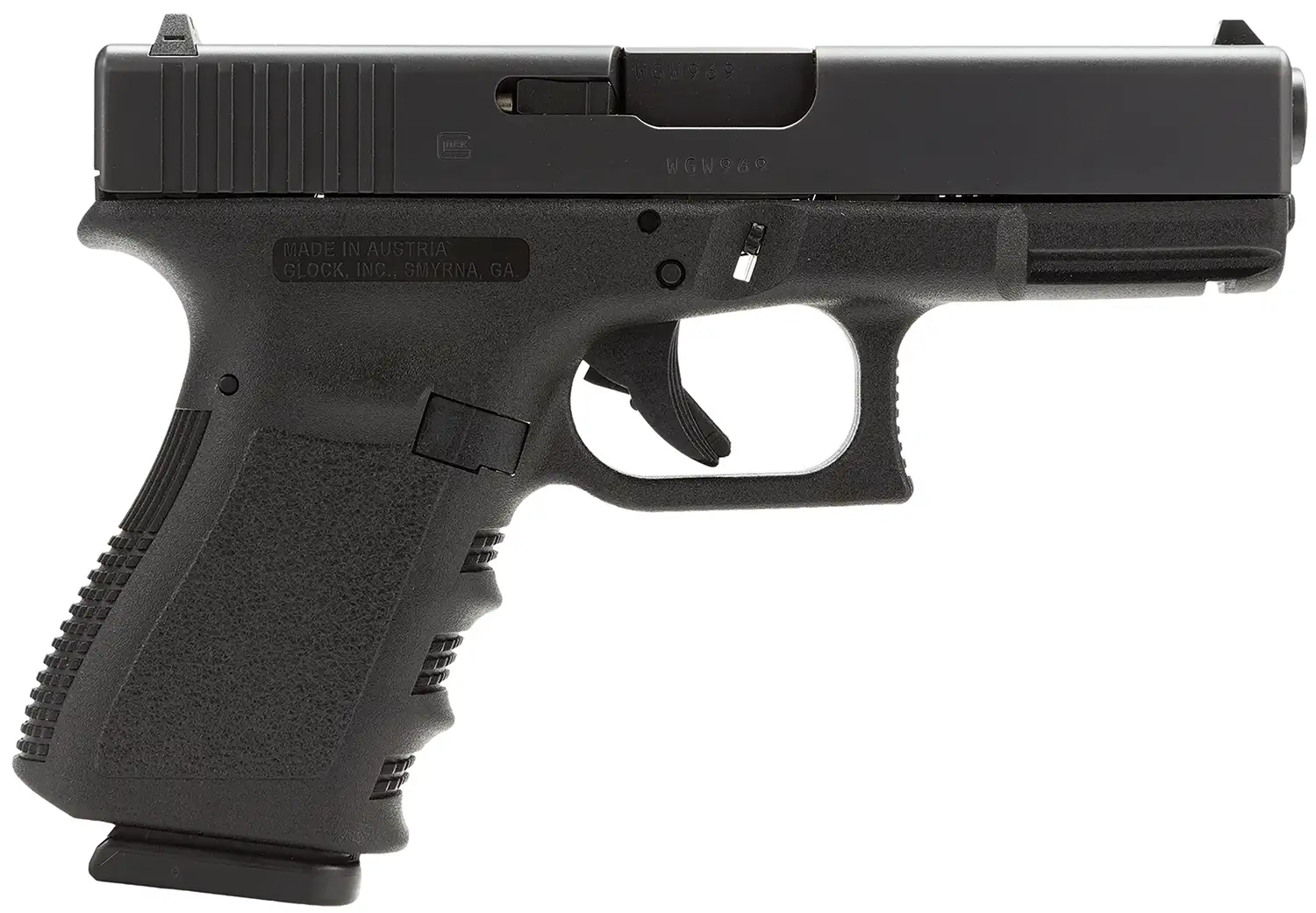 GLOCK 19 V 9MM PISTOL 4" BLACK FXD 5.5 3-15RD MAGS